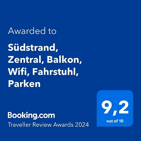 Suedstrand, Zentral, Balkon, Wifi, Fahrstuhl, Parken شقة
