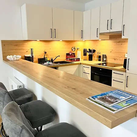 شقة Suedstrand, Zentral, Balkon, Wifi, Fahrstuhl, Parken