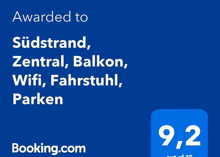 Suedstrand, Zentral, Balkon, Wifi, Fahrstuhl, Parken 公寓