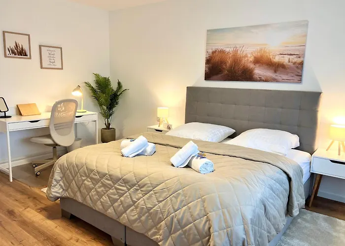 Suedstrand, Zentral, Balkon, Wifi, Fahrstuhl, Parken 公寓