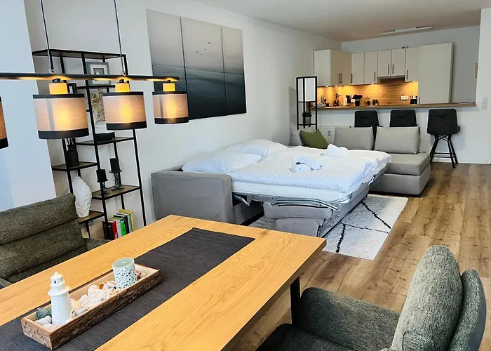 公寓 Suedstrand, Zentral, Balkon, Wifi, Fahrstuhl, Parken *