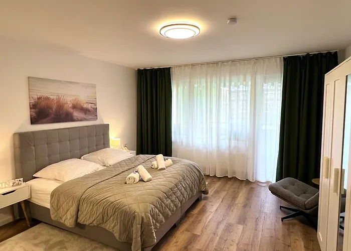 公寓 Suedstrand, Zentral, Balkon, Wifi, Fahrstuhl, Parken *